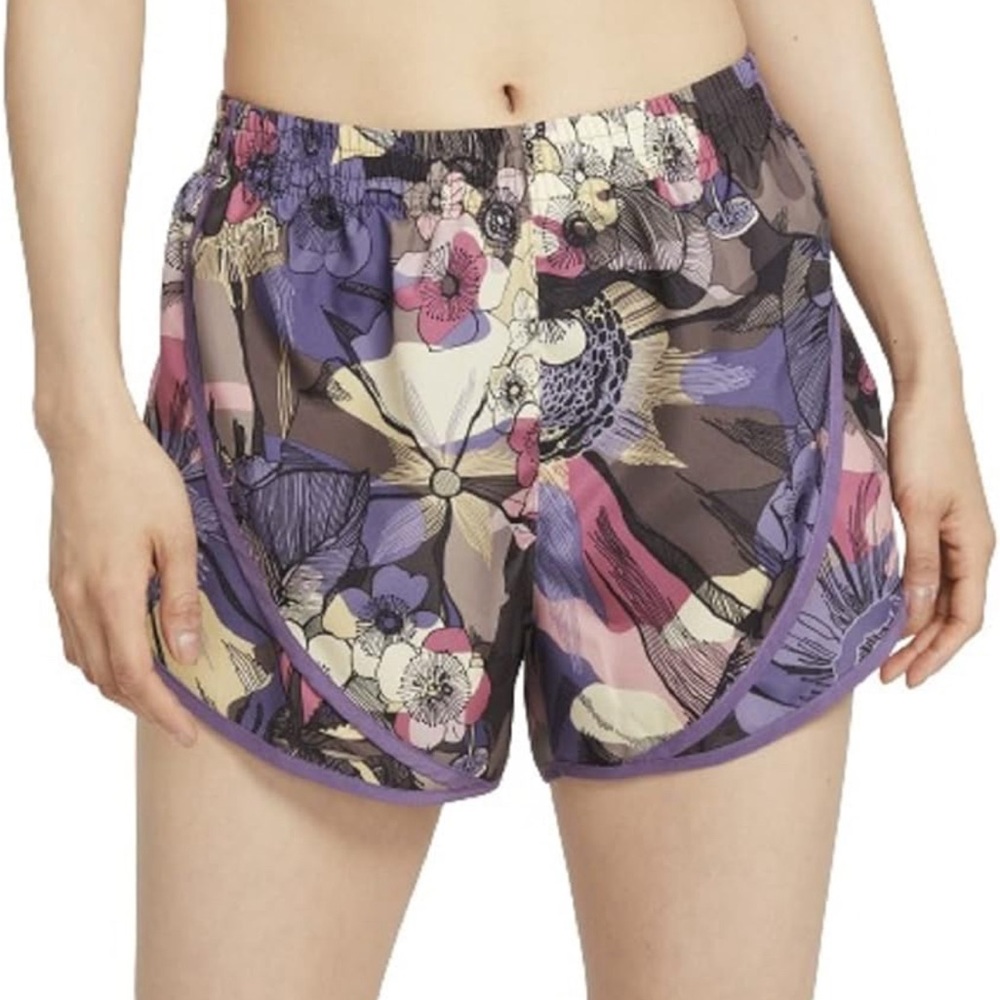 Nike Dri-Fit Tempo Femme Floral Running Shorts - L